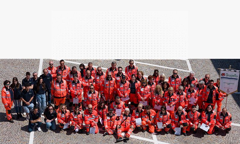 Foto di volontari di Gropello Soccorso
